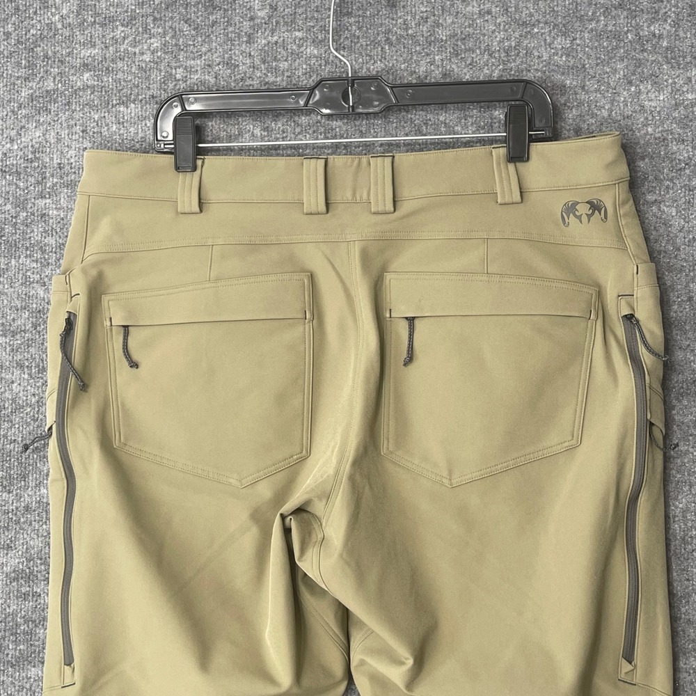 Kuiu Attack Mens Hunting Pants Khaki Tan Primeflex DWR 38 x 30 Short Articulated - Picture 5 of 8